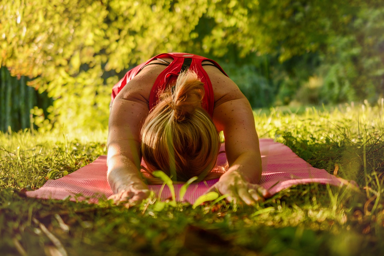 woman practice yoga